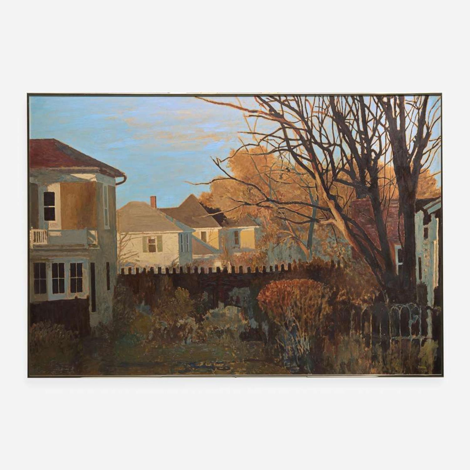 John Gordon (American, 21st Century) Alta's Yard, Winter Coming On