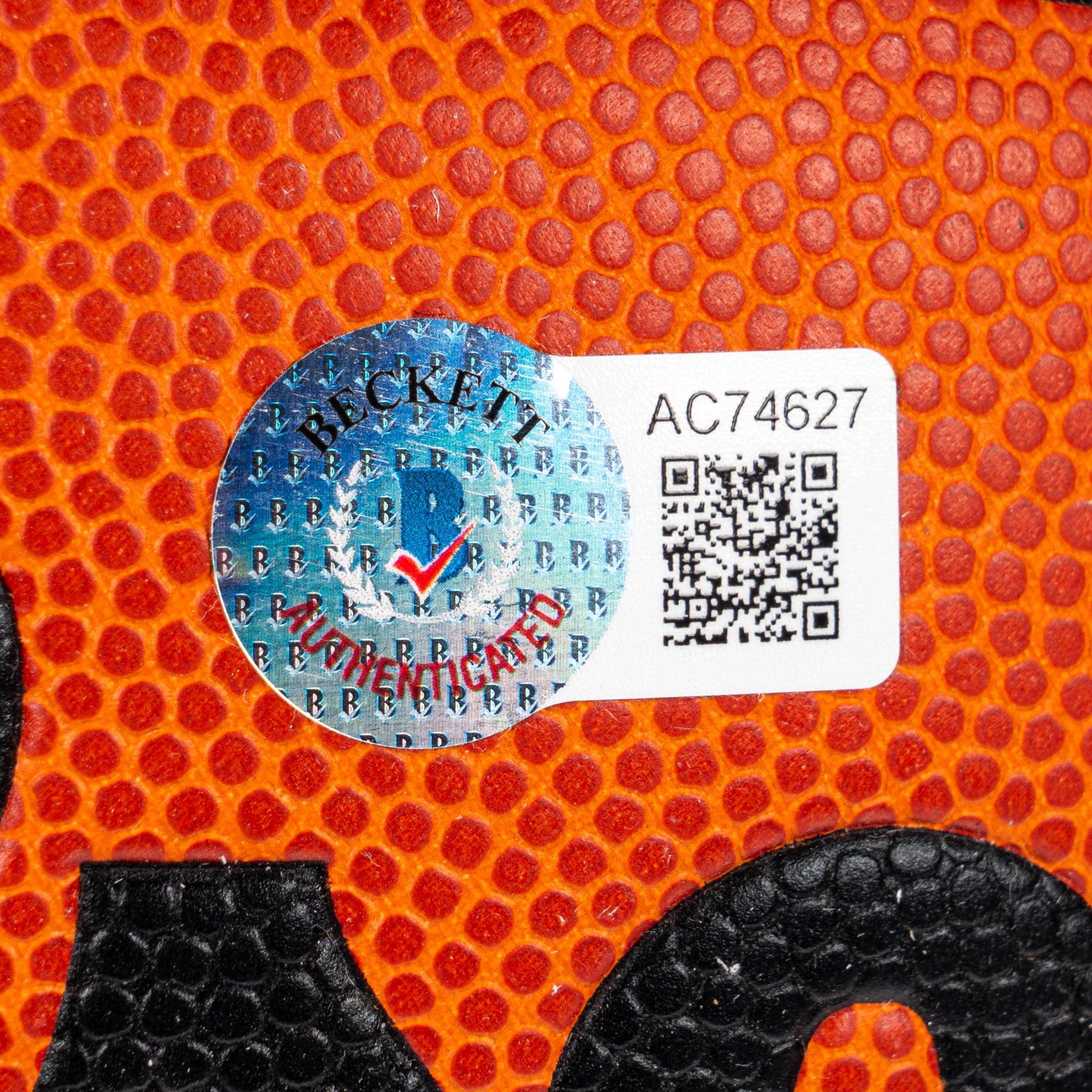 A Michael Jordan Signed Autograph Wilson Basketball (Beckett Authentication Services)