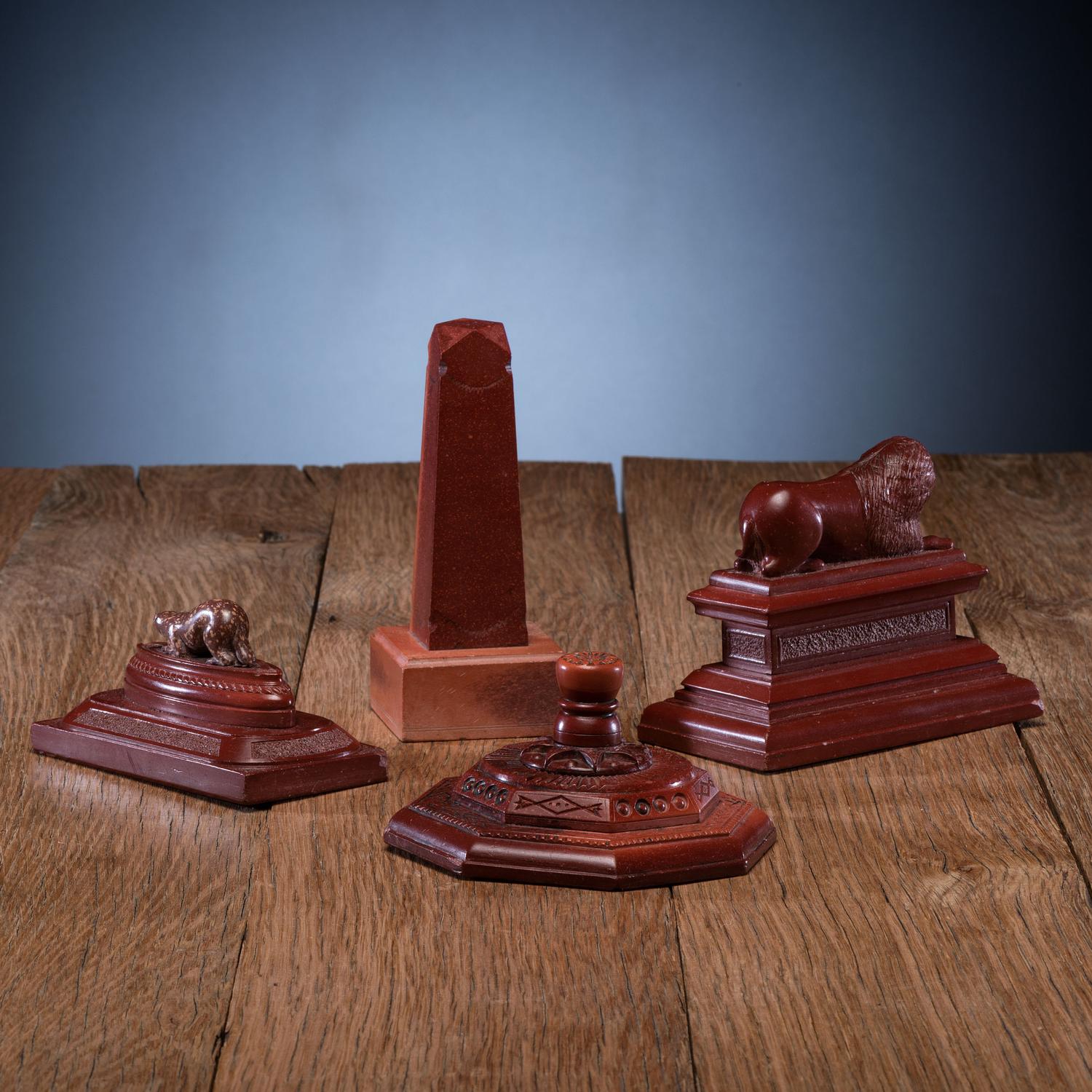 Western Great Lakes Catlinite Carved Paperweights