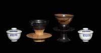 Four Japanese Tea Bowls