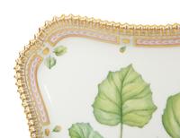 A Royal Copenhagen Flora Danica Porcelain Square Tray