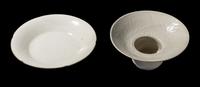 Two Chinese White Glazed Ding Porcelain Wares