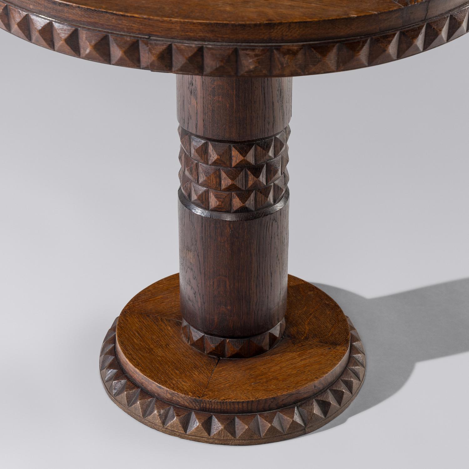 Carved center table