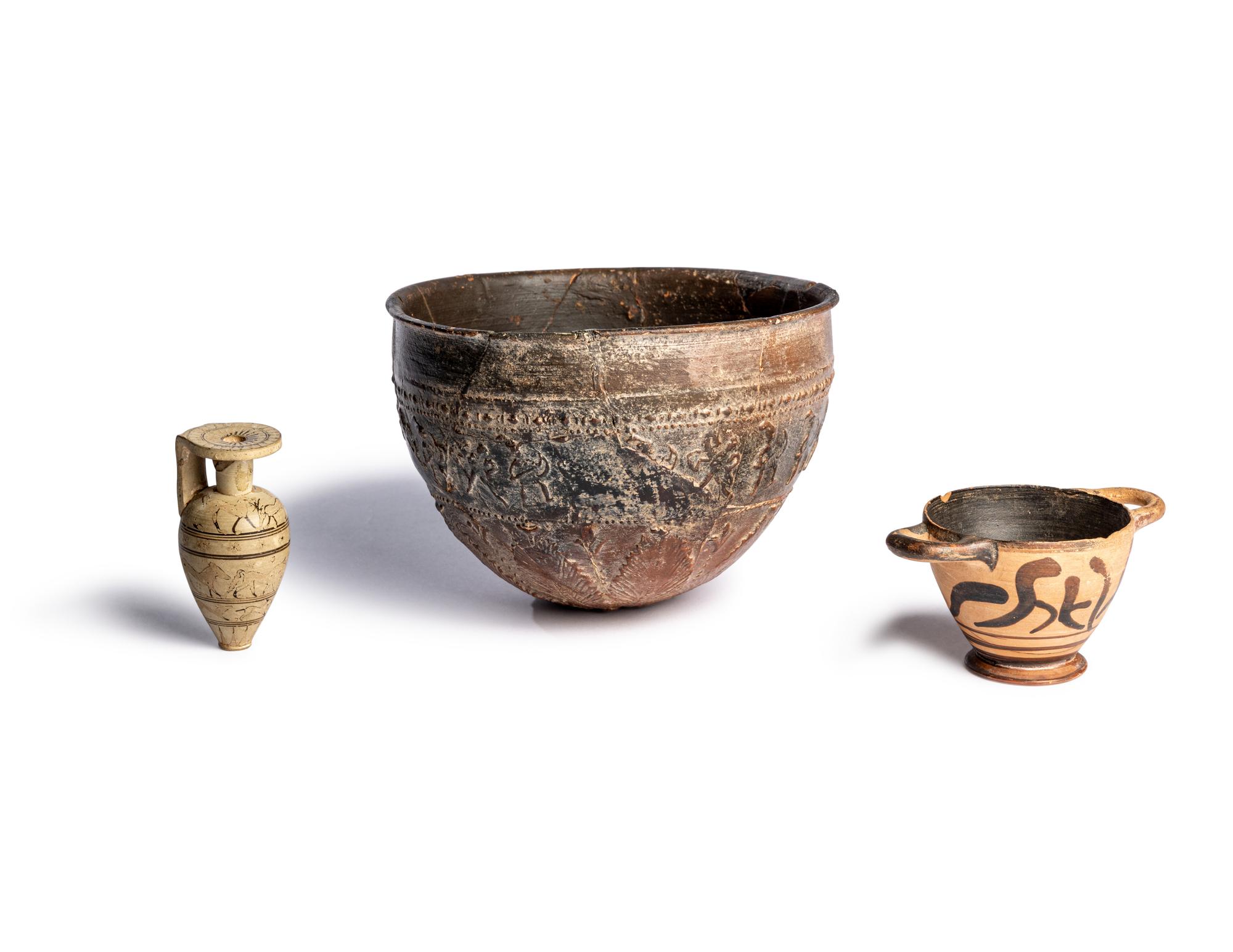 Three Greek Terracotta Vessels