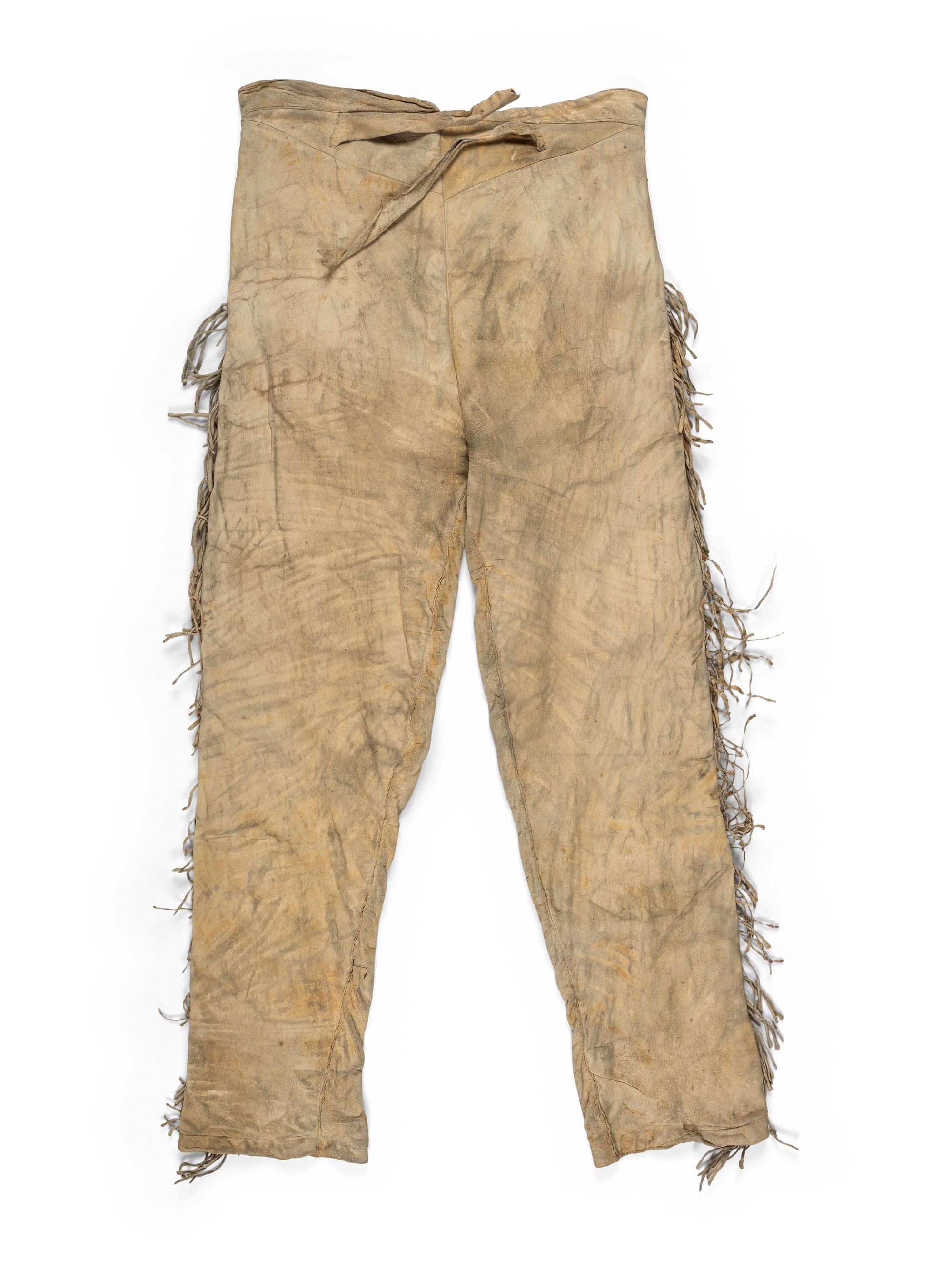 Crow Beaded Hide Pants