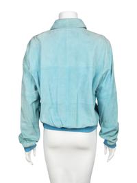 Loro Piana Blue Suede Bomber,