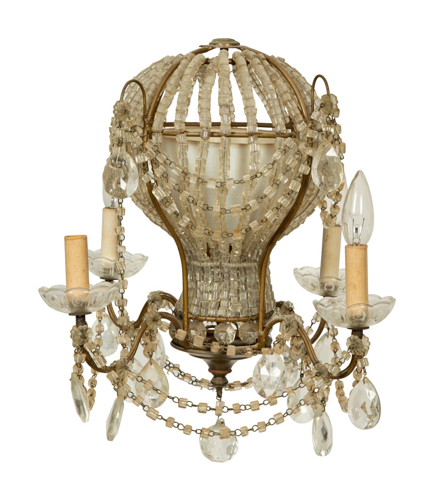 An Italian Beaded Balloon-Form Chandelier