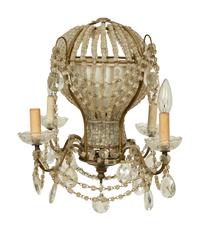 An Italian Beaded Balloon-Form Chandelier