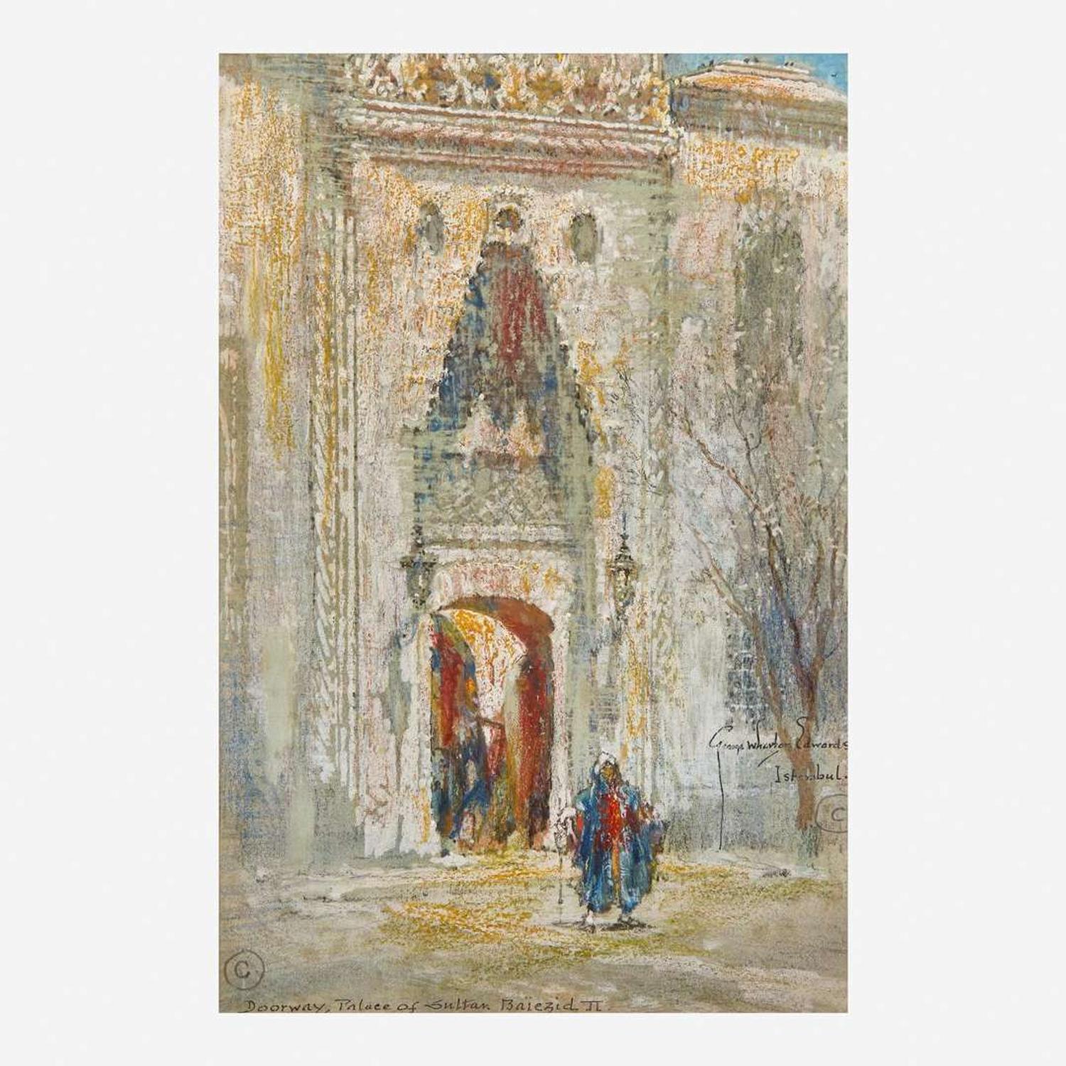 George Wharton Edwards (American, 1859–1950) Doorway, Palace of Sultan Bayezid II