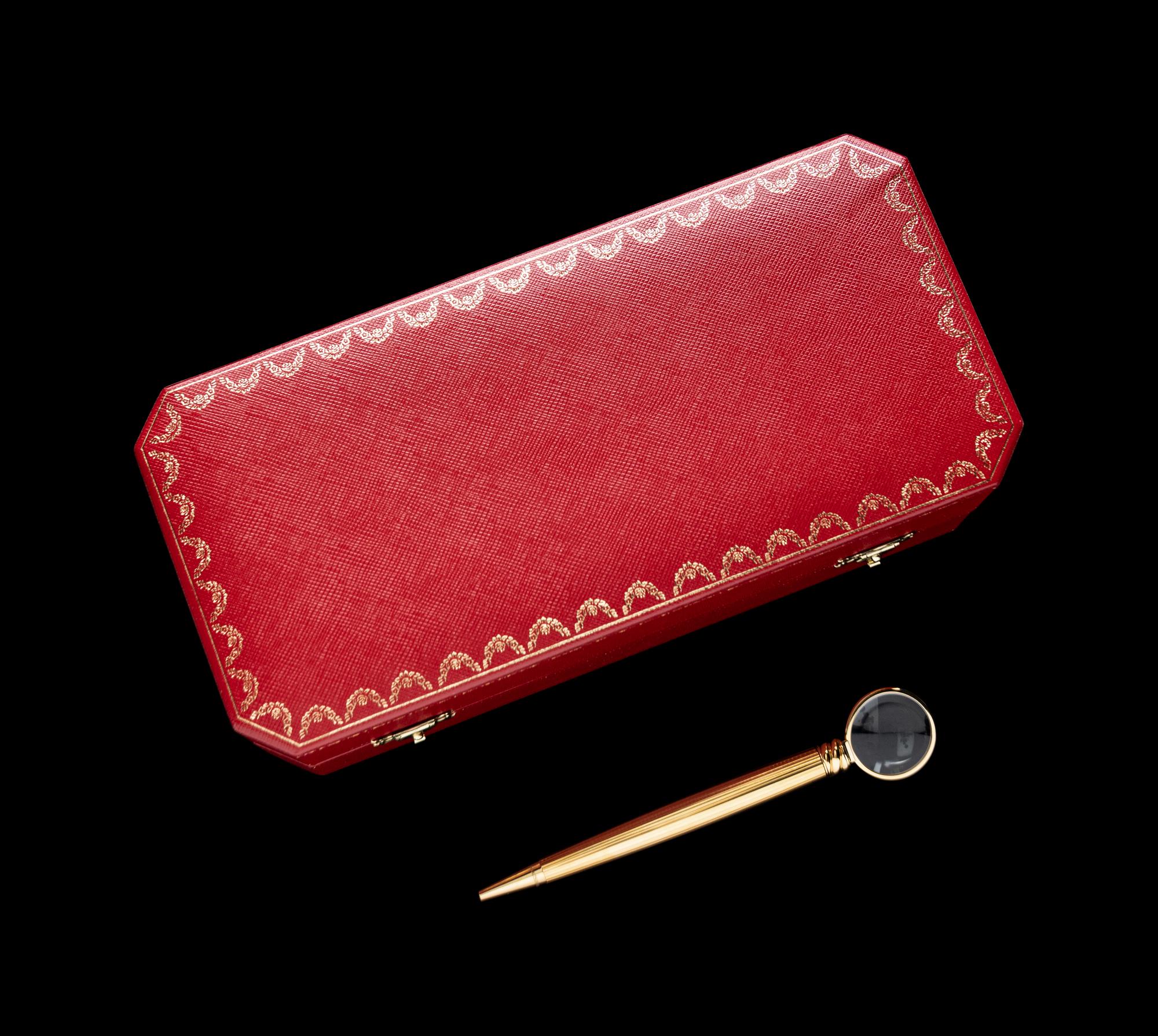 A Cartier Gold-Plated Loupe Limited Edition Ballpoint Pen