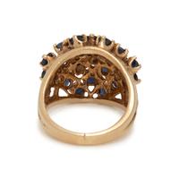 YELLOW GOLD AND SAPPHIRE RING
