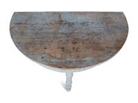 A Swedish Painted Demilune Console Table