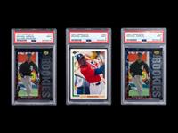 A Group of Three 1990s PSA 9 Mint Michael Jordan Rookie Baseball Cards,