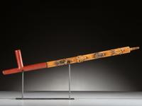 Standing Rock Figural Pipe with Catlinite Bowl