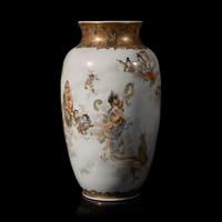 A Large and Finely Decorated Japanese Enameled Porcelain Vase, Meiji Period