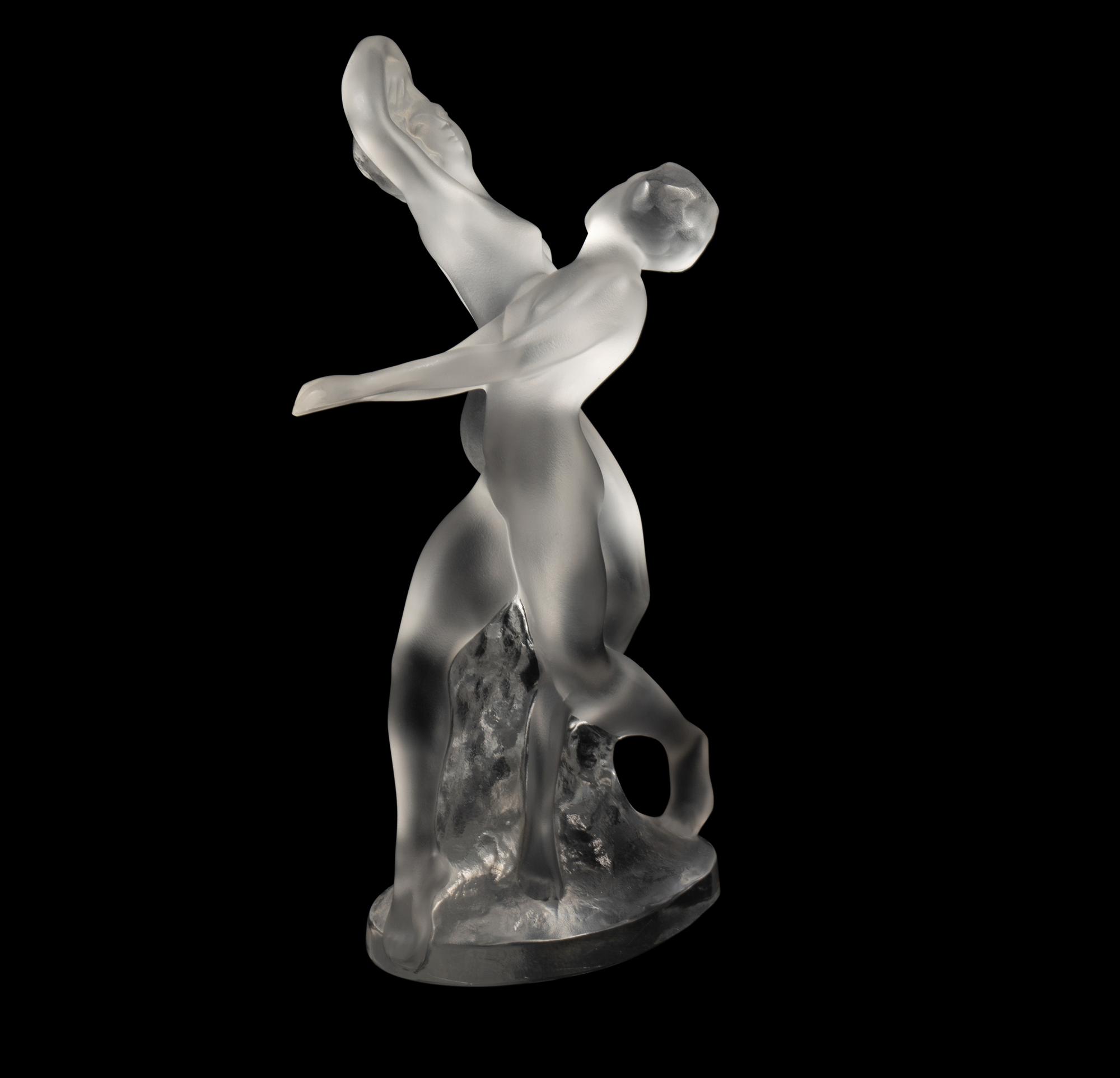 A Lalique Deux Danseuses Figural Group