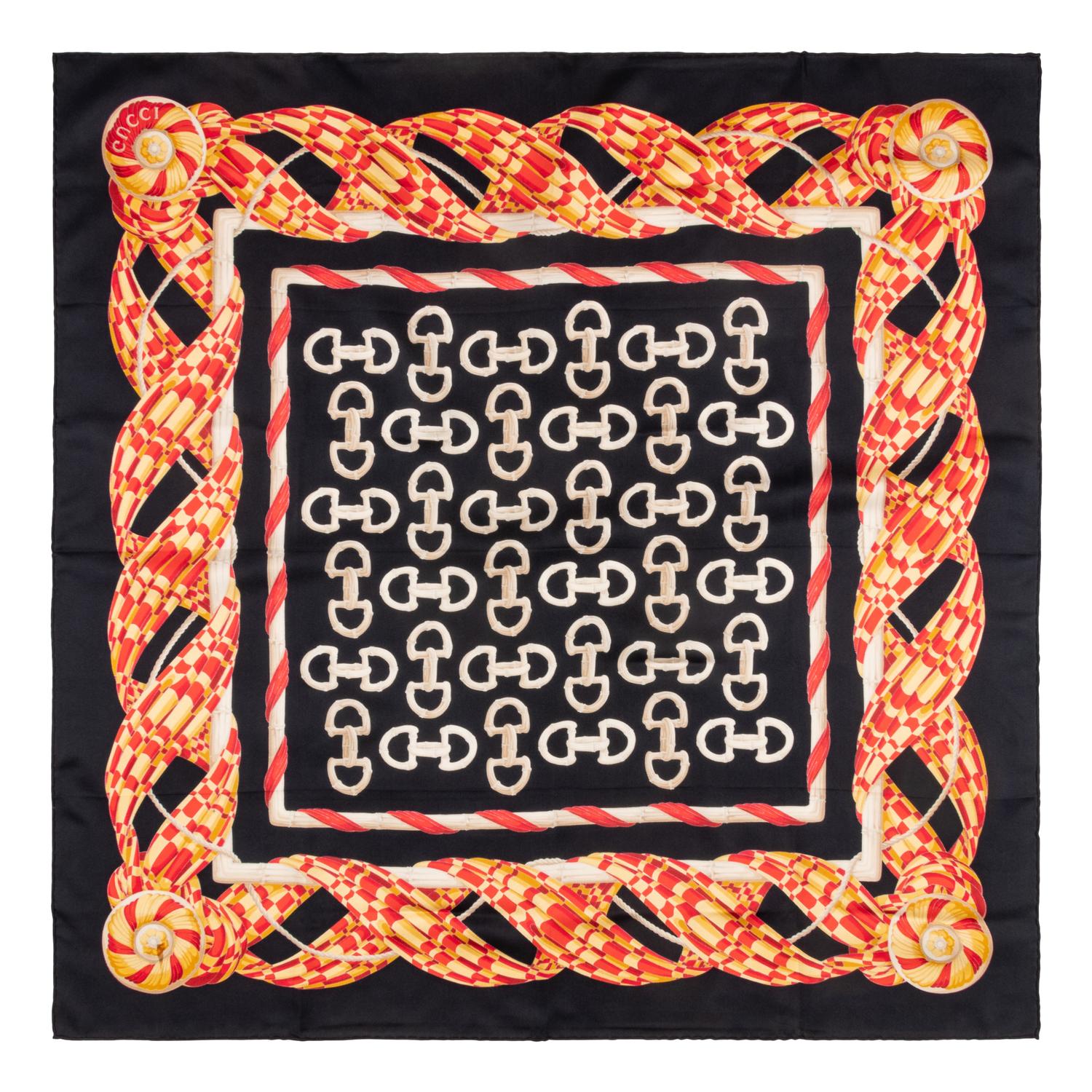 Gucci & Ferragamo, Five Silk Scarves