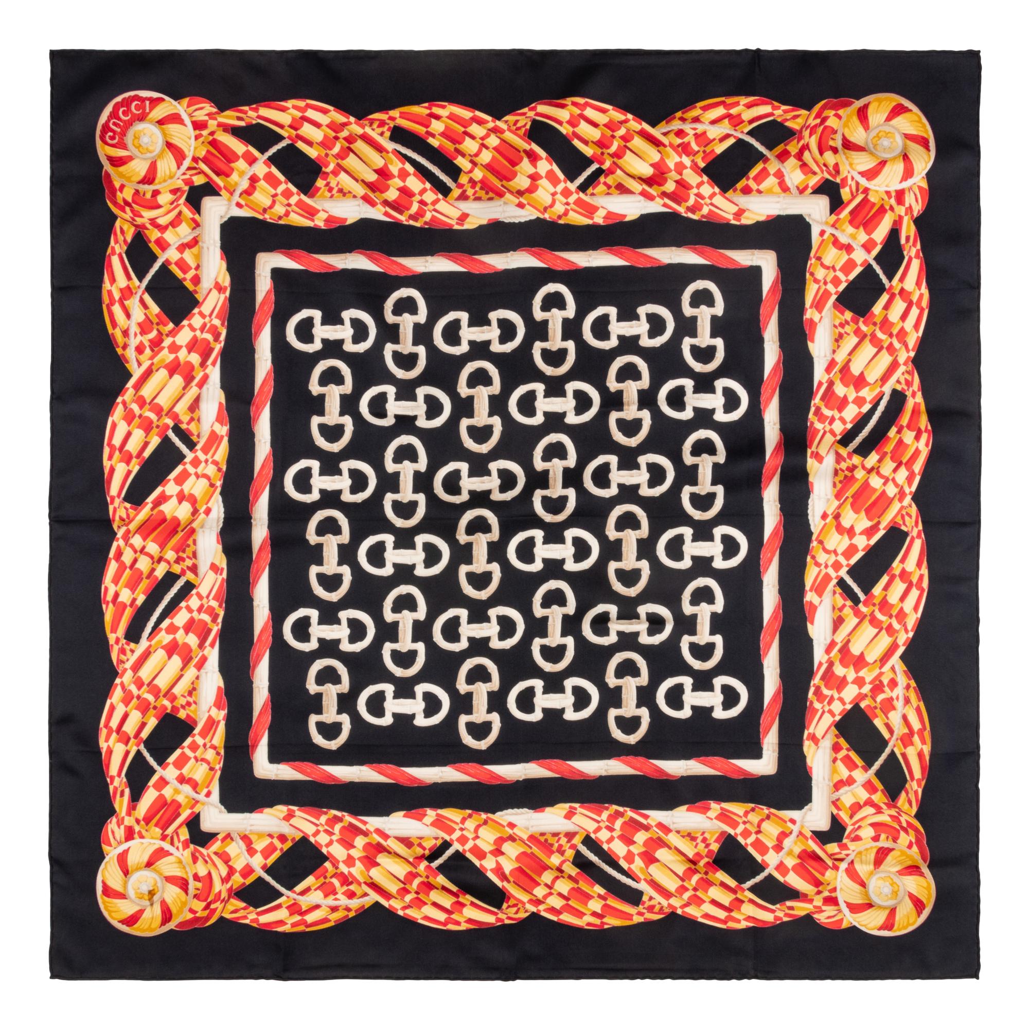 Gucci & Ferragamo, Five Silk Scarves