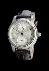A Stainless Steel Ref. 1845 Regulator Wristwatch, Glashütte,