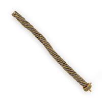 Bicolor Gold Twisted Bracelet