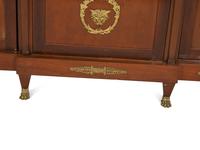 An Empire Style Gilt Metal Mounted Mahogany Bibliothèque