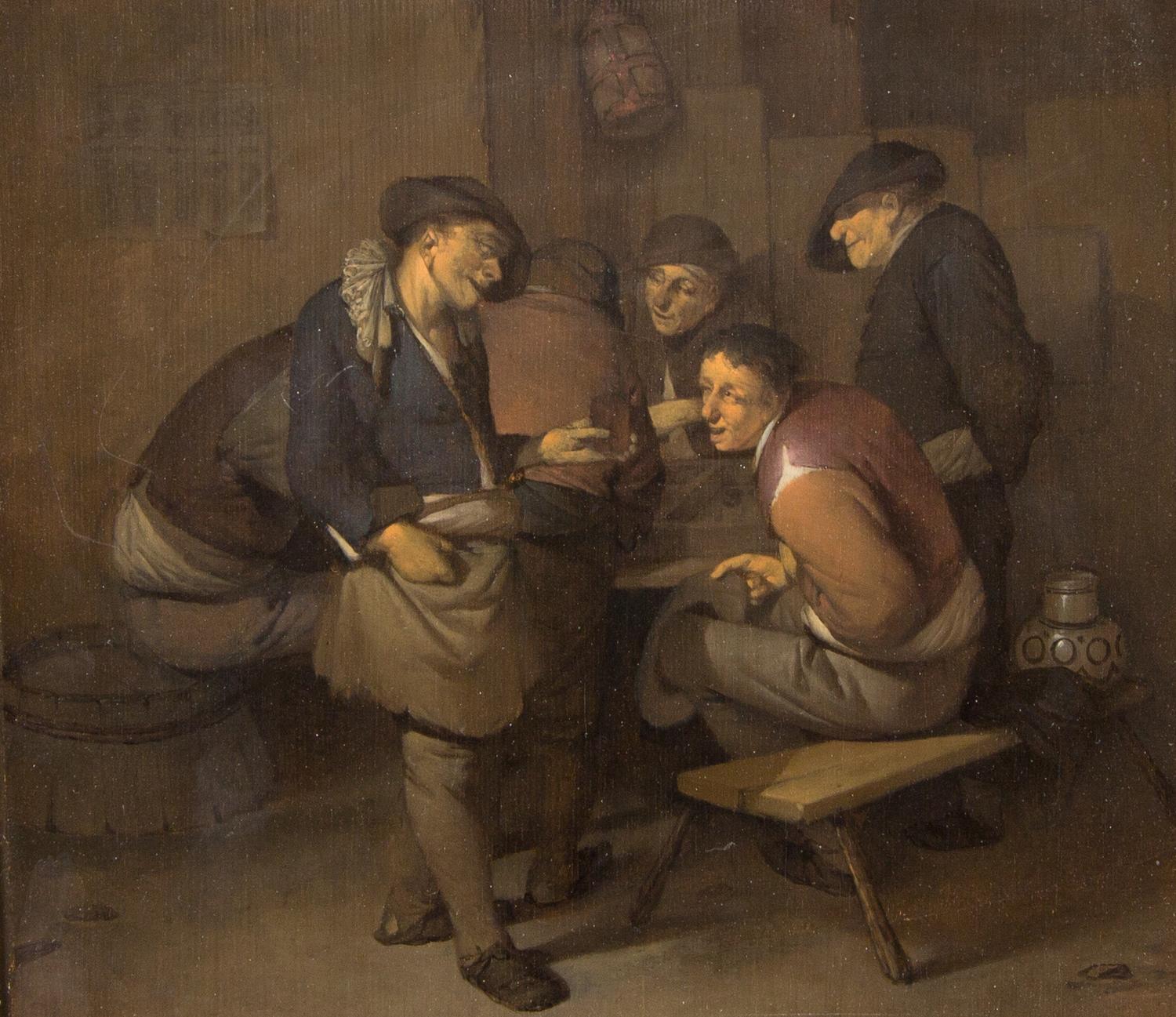 Cornelis Pietersz. Bega, (Dutch, c. 1631-1664), Six Peasants in an Interior
