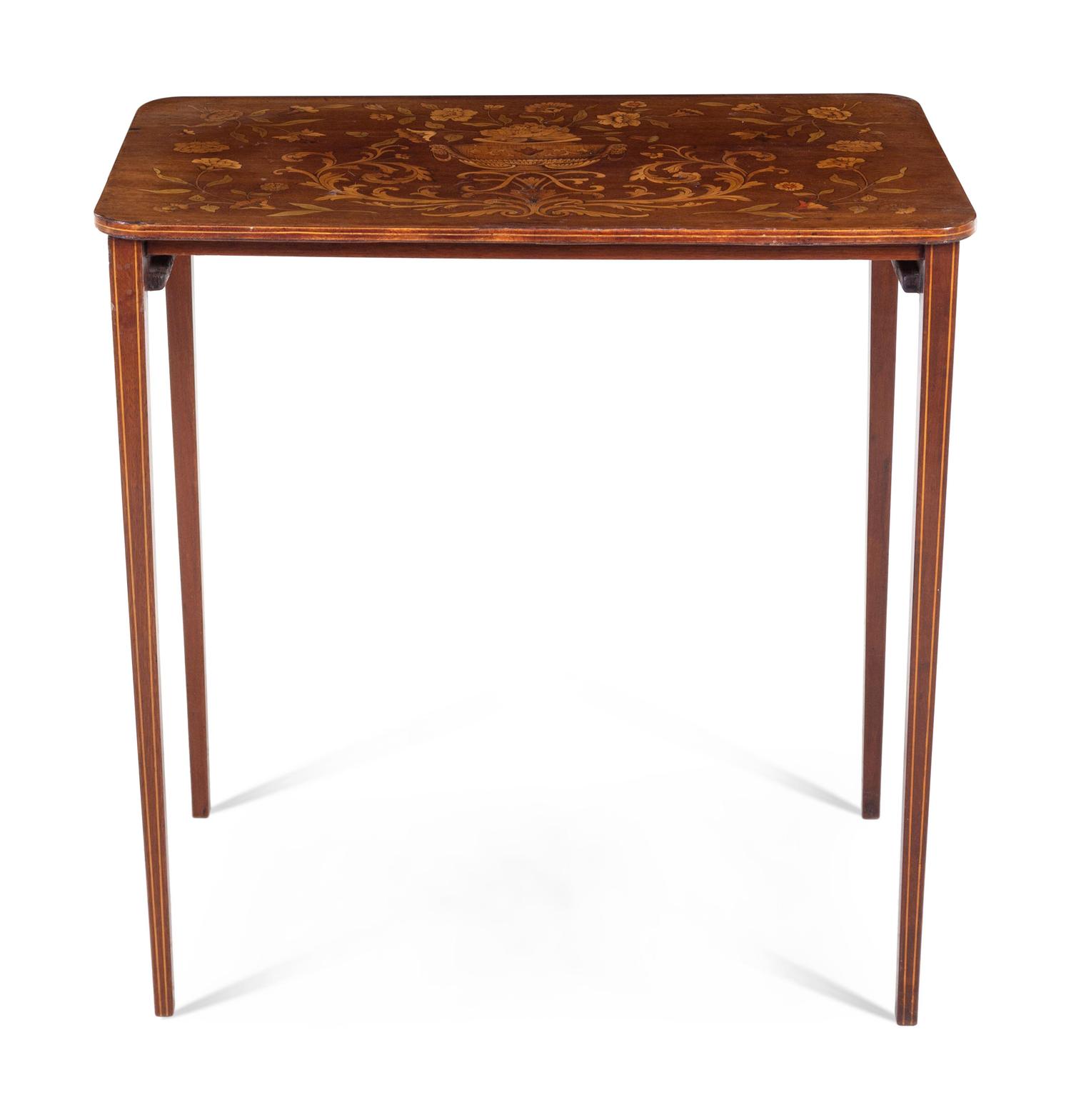 A Continental Marquetry Occasional Table