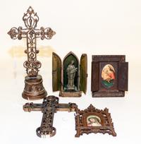 Five Decorative Table Articles Height of tallest 14 inches.