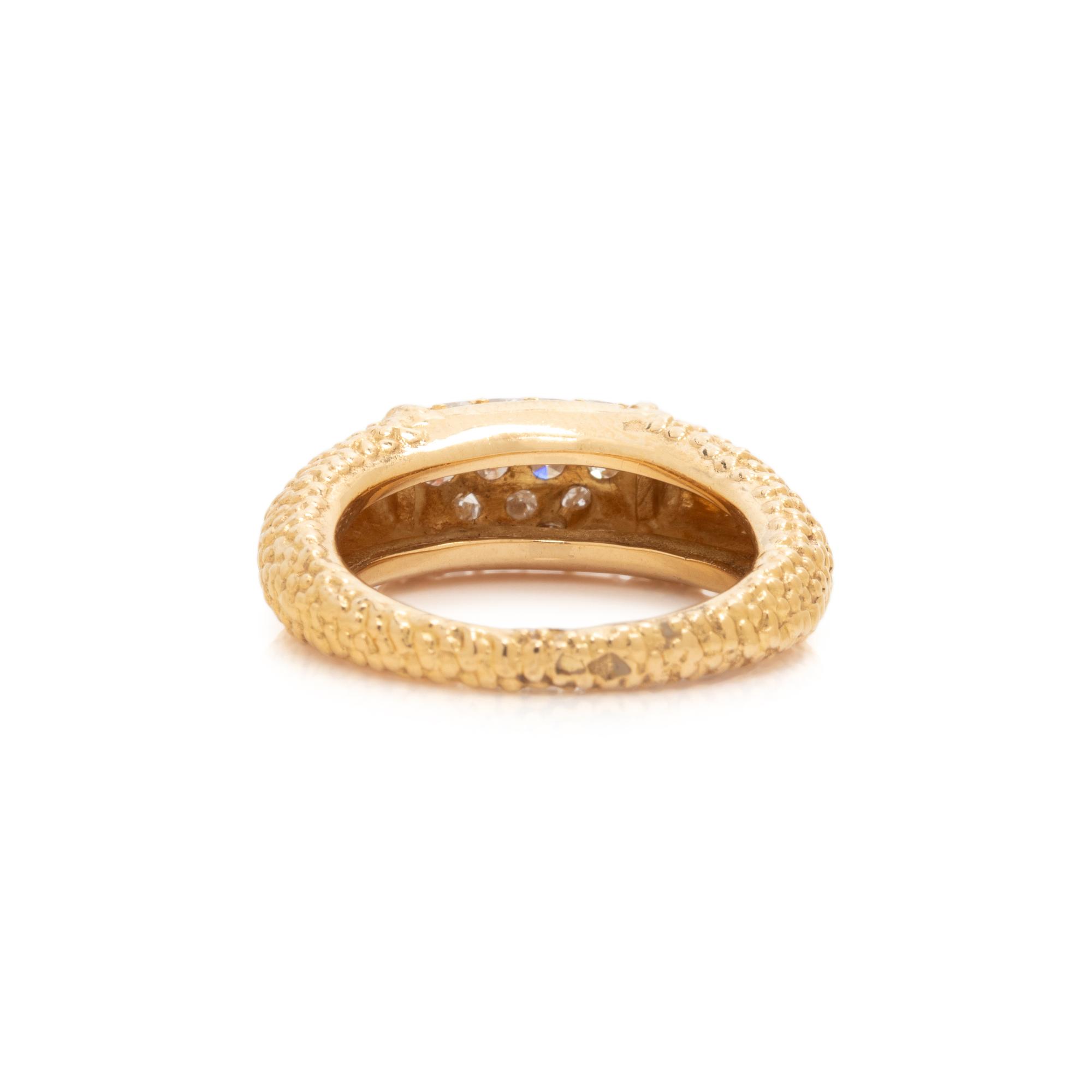 VAN CLEEF & ARPELS, YELLOW GOLD AND DIAMOND 'PHILIPPINE' RING