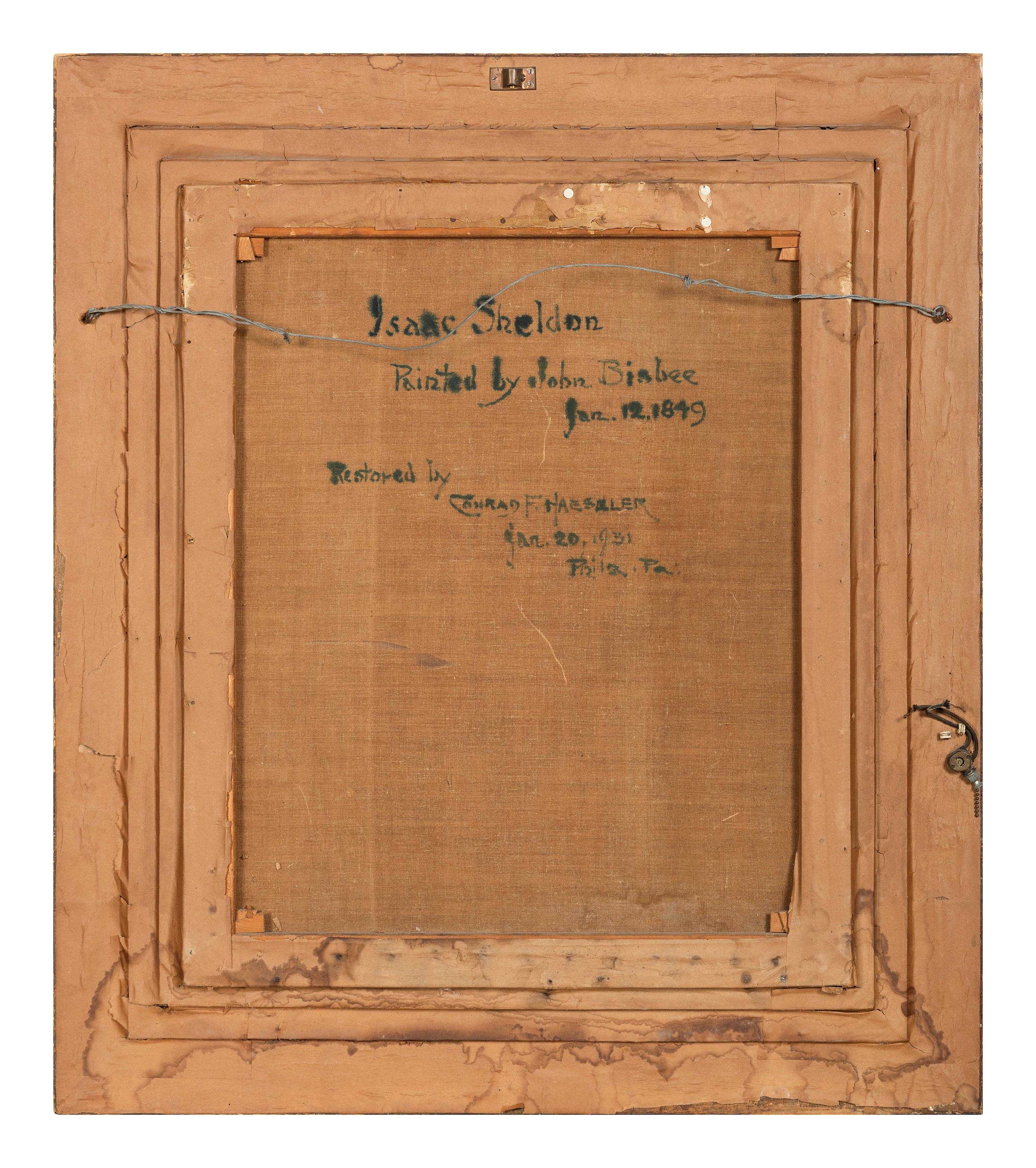 John Bisbee (19th Century), Portrait Of Isaac Sheldon