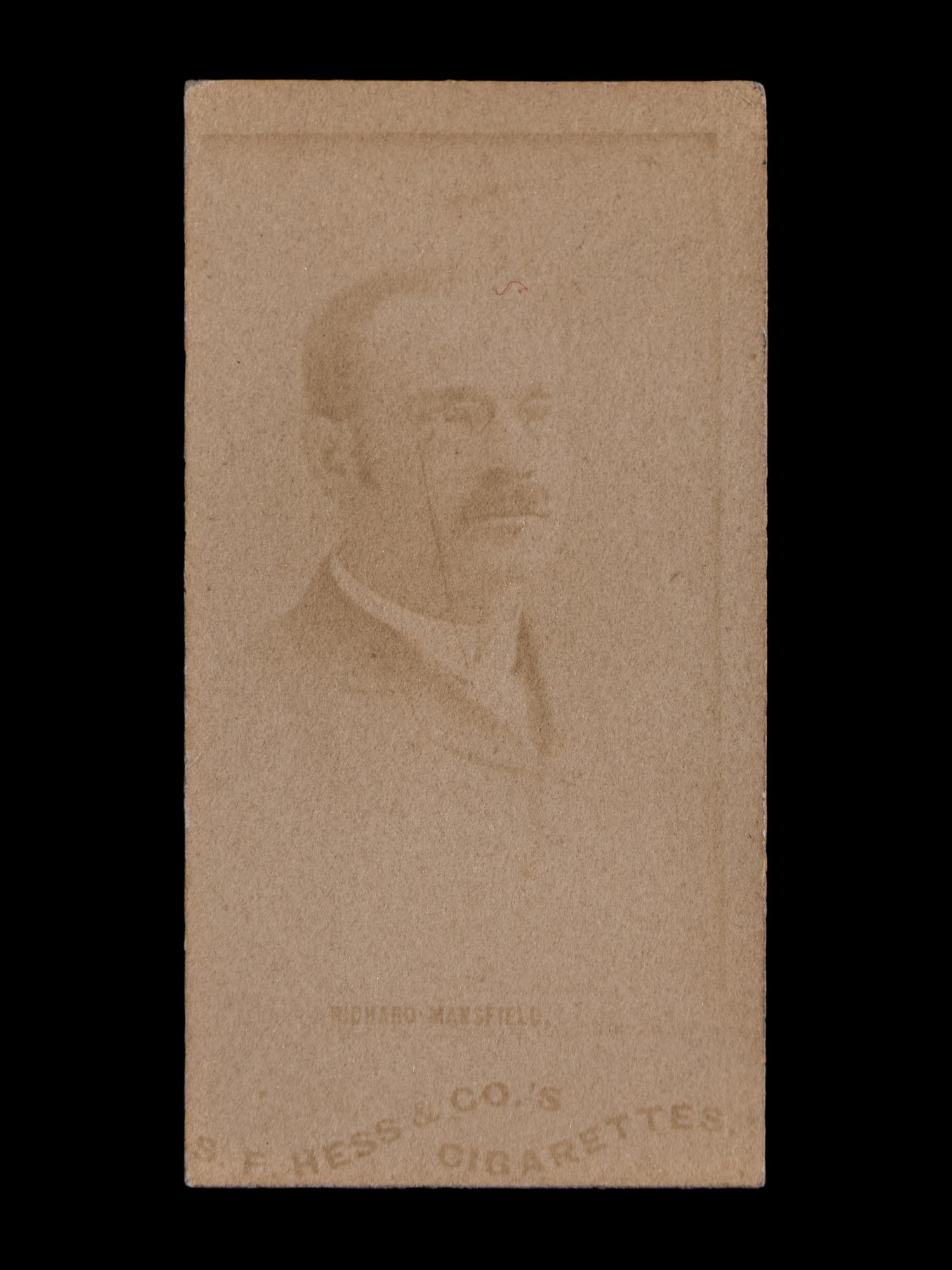 An 1888 S.F. Hess N3332 Richard Mansfield Tobacco Card