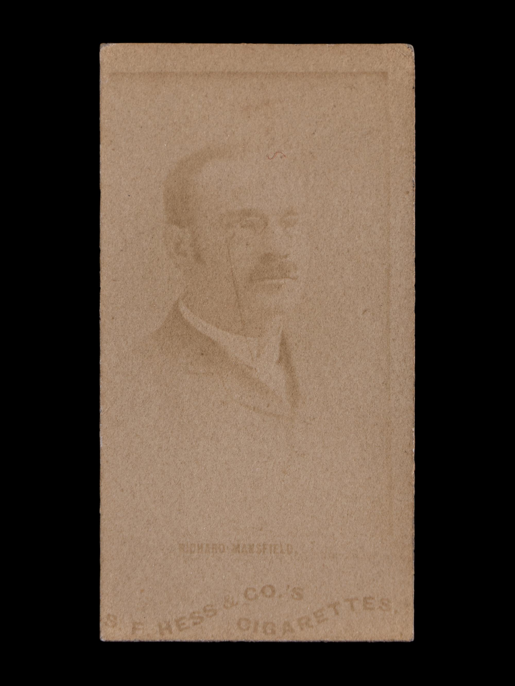 An 1888 S.F. Hess N3332 Richard Mansfield Tobacco Card