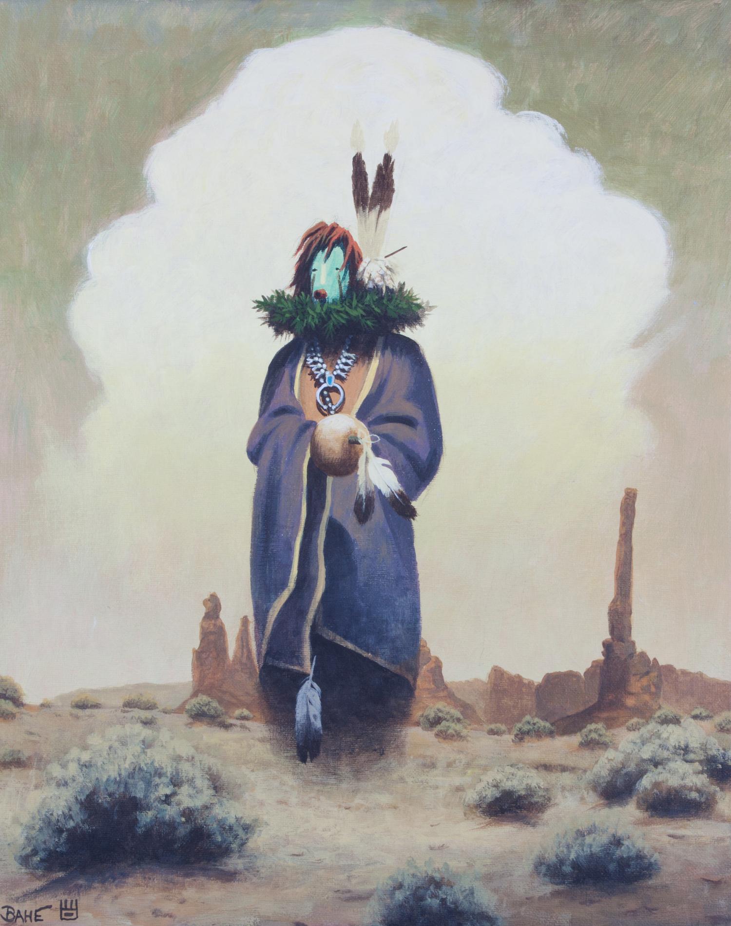 Allen Bahe, (American, 20th century), Among the Totems