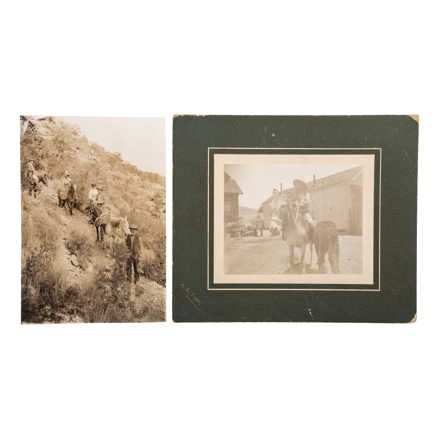 [SOUTHWEST - EARLY PHOTOGRAPHY]. A group of cyanotypes, albumens, and silver gelatin photographs taken in Arizona, New Mexico, Texas, and Mexico, comprising: