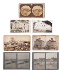 [EARLY PHOTOGRAPHY]. A collection of 13 photographs of Minnesota and Wisconsin, including landmarks, landscape views, transportation scenes, and more.
