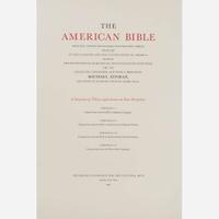 [Americana] (Zinman, Michael) The American Bible: Original Leaves from Rare and Historic Bibles...