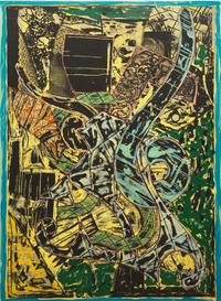 Frank Stella (American, 1936-2024) — Yellow Journal, 1982