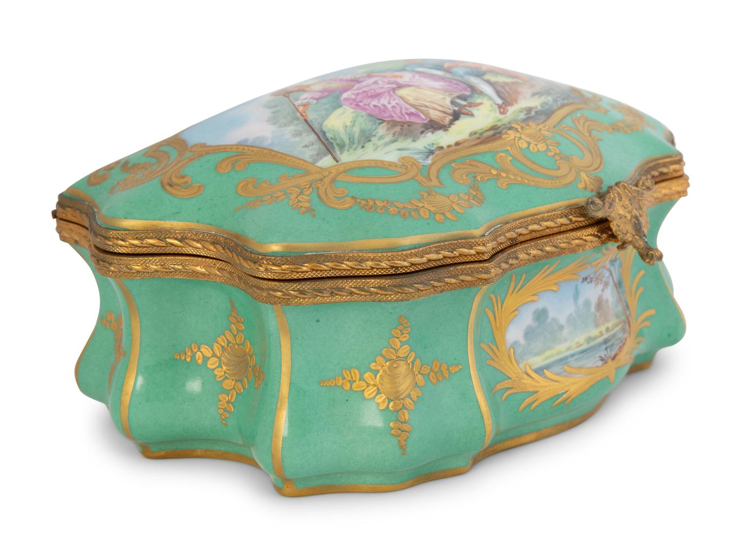 A French Gilt Bronze Mounted Porcelain Box — 19TH CENTURY