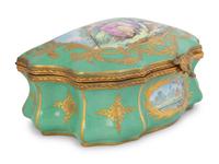 A French Gilt Bronze Mounted Porcelain Box — 19TH CENTURY
