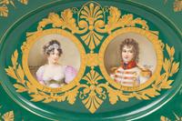 A Sèvres Style Porcelain Napoleonic Platter