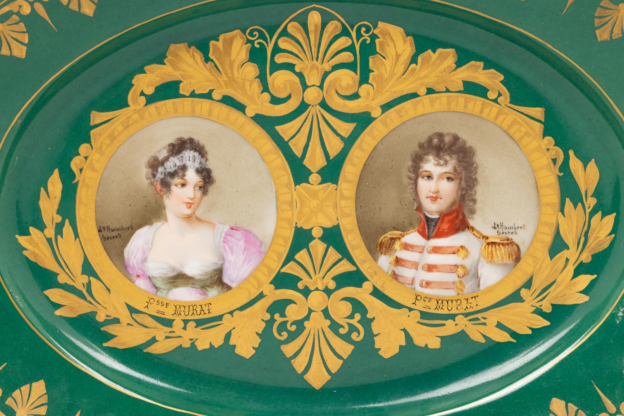 A Sèvres Style Porcelain Napoleonic Platter