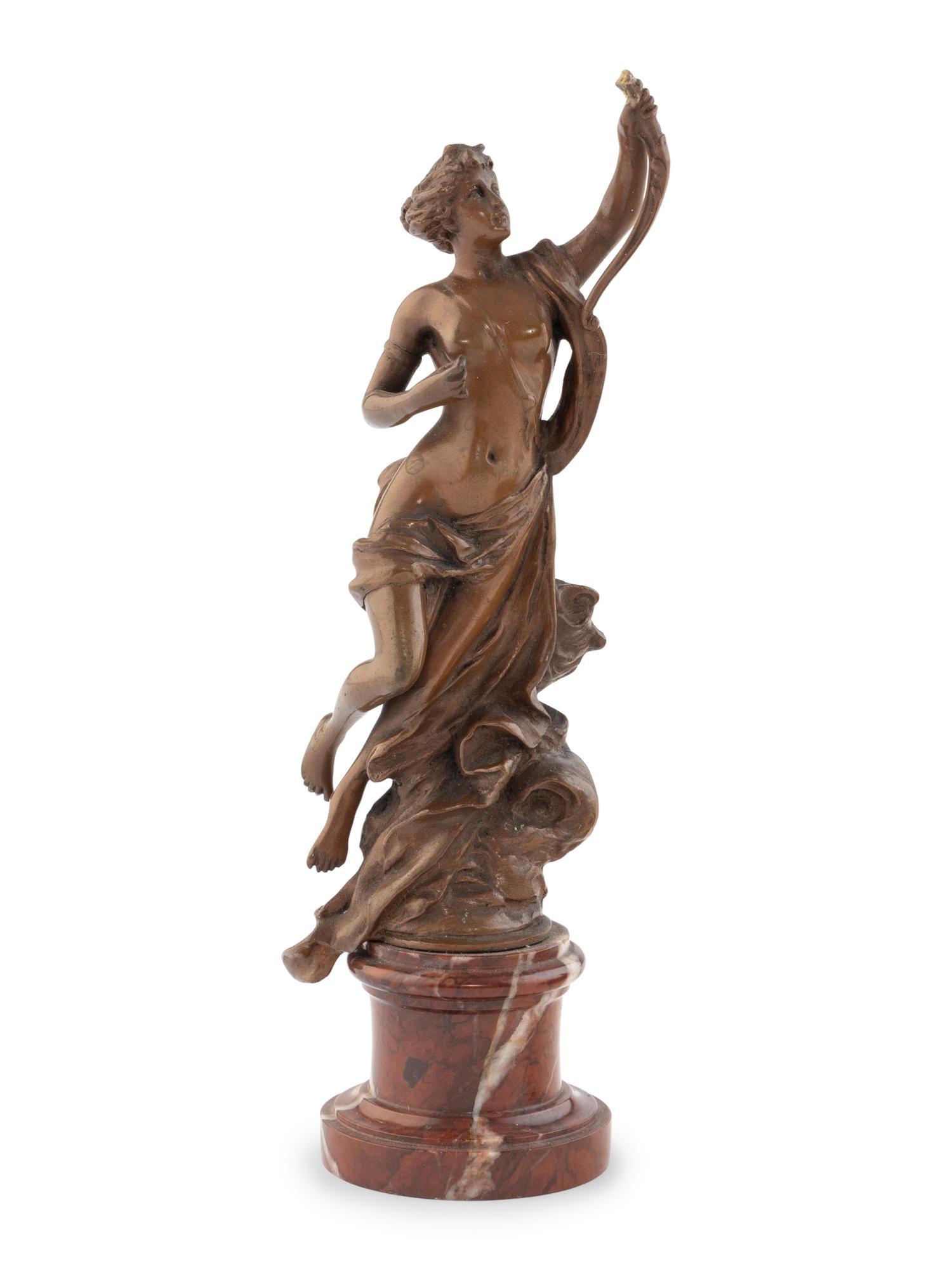 Two Patinated Bronze Figures, One by Carl Kauba