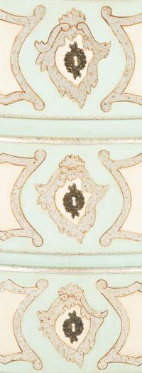A Pair of Louis XV Style Painted and Silver Gilt Commodes with Faux Marble Tops