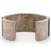 Silver and Mosaic Inlay Cuff Bracelet