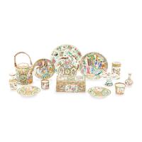 A Collection of Chinese Export Famille Rose Porcelain Articles