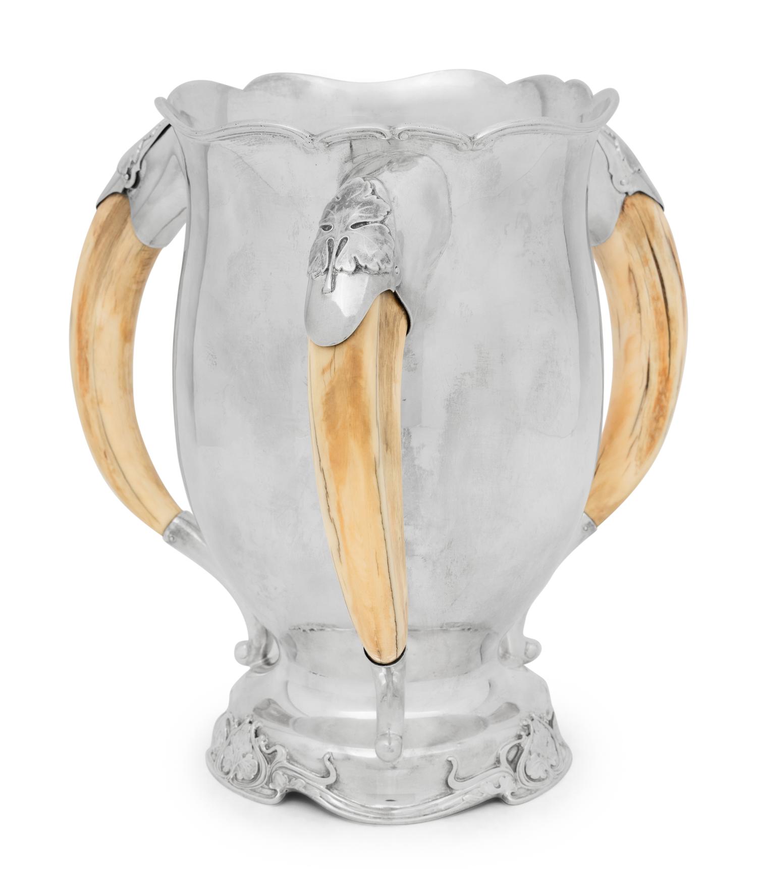 A Tiffany and Co. Silver and Horn Tyg