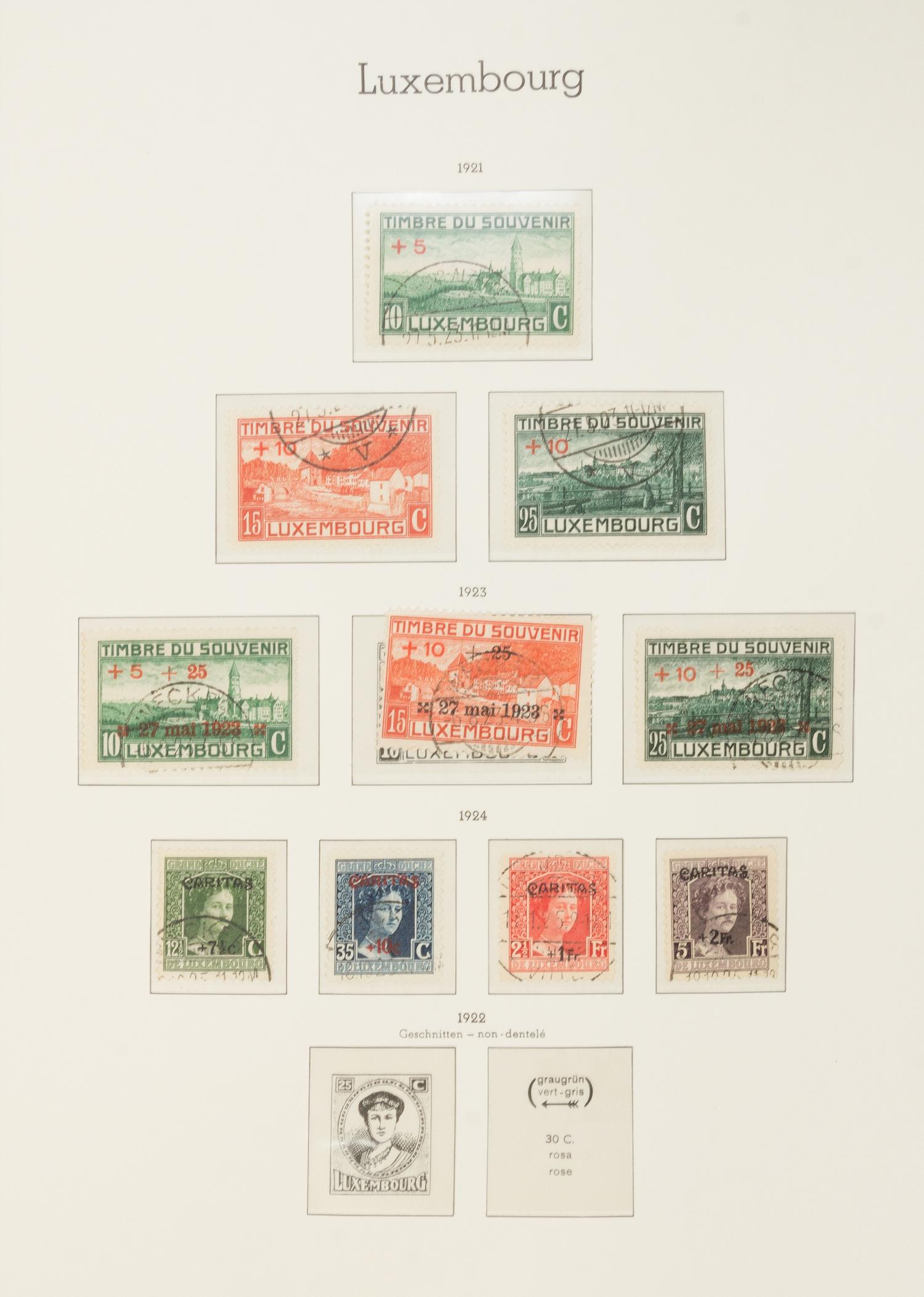 A Collection of Luxembourg Postage Stamps — LIGHTHOUSE STAMP ALBUM-No. 317SF1921-1967