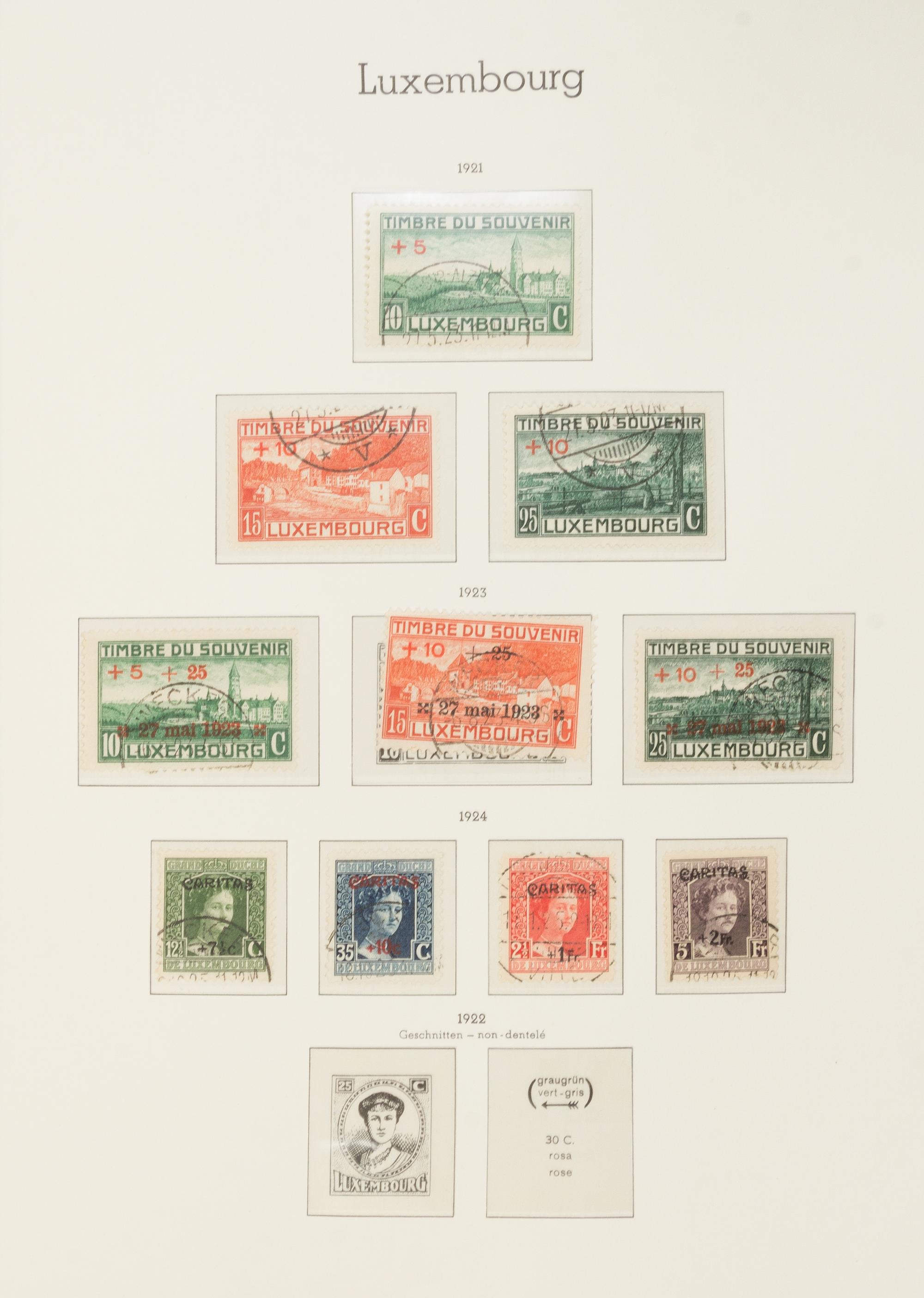 A Collection of Luxembourg Postage Stamps — LIGHTHOUSE STAMP ALBUM-No. 317SF1921-1967