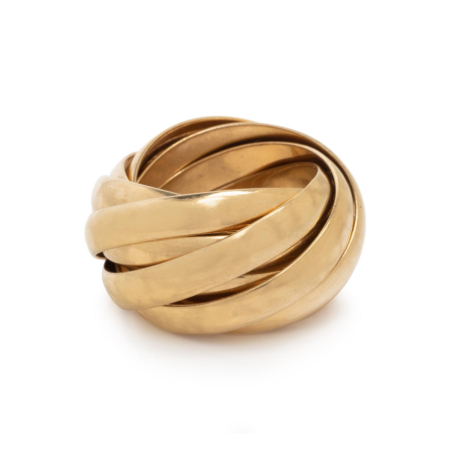 TIFFANY & CO., PALOMA PICASSO, YELLOW GOLD ROLLING RING