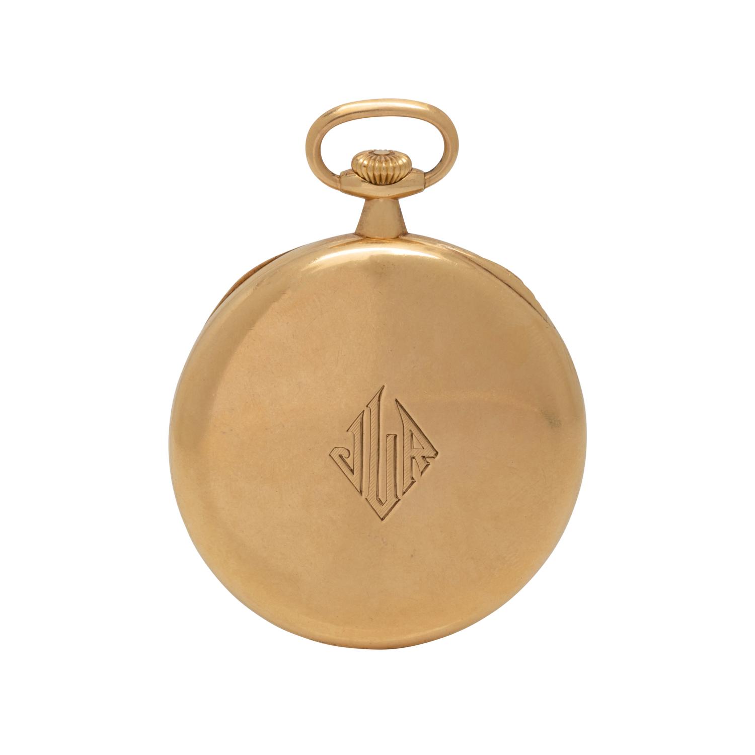 PATEK PHILIPPE & CO. FOR TIFFANY & CO., POCKET WATCH WITH FOB CHAIN AND POCKET KNIFE